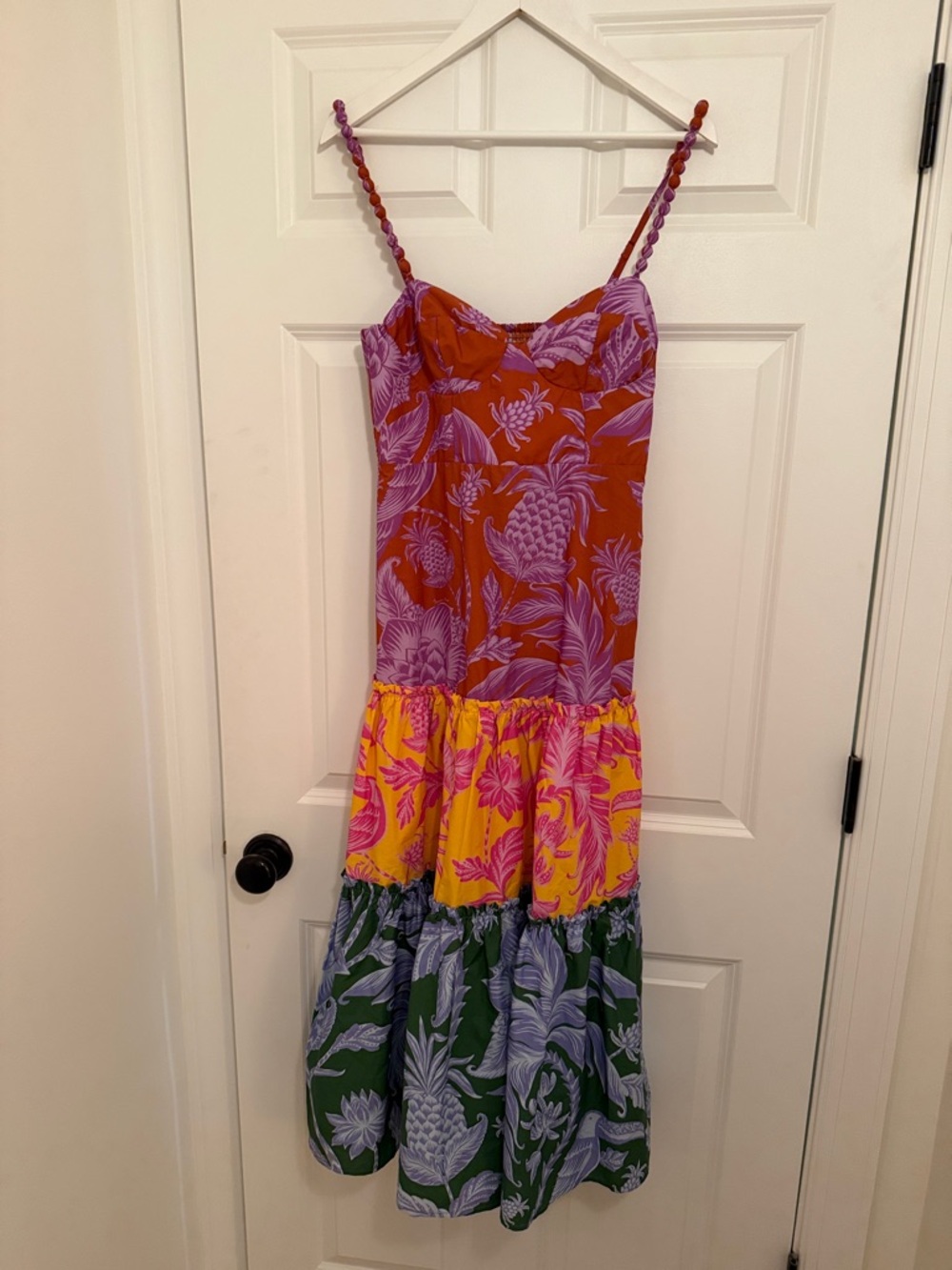 NWT Farm Rio Tropical Swing Mix Midi Dress - Small - Picture 2 of 4